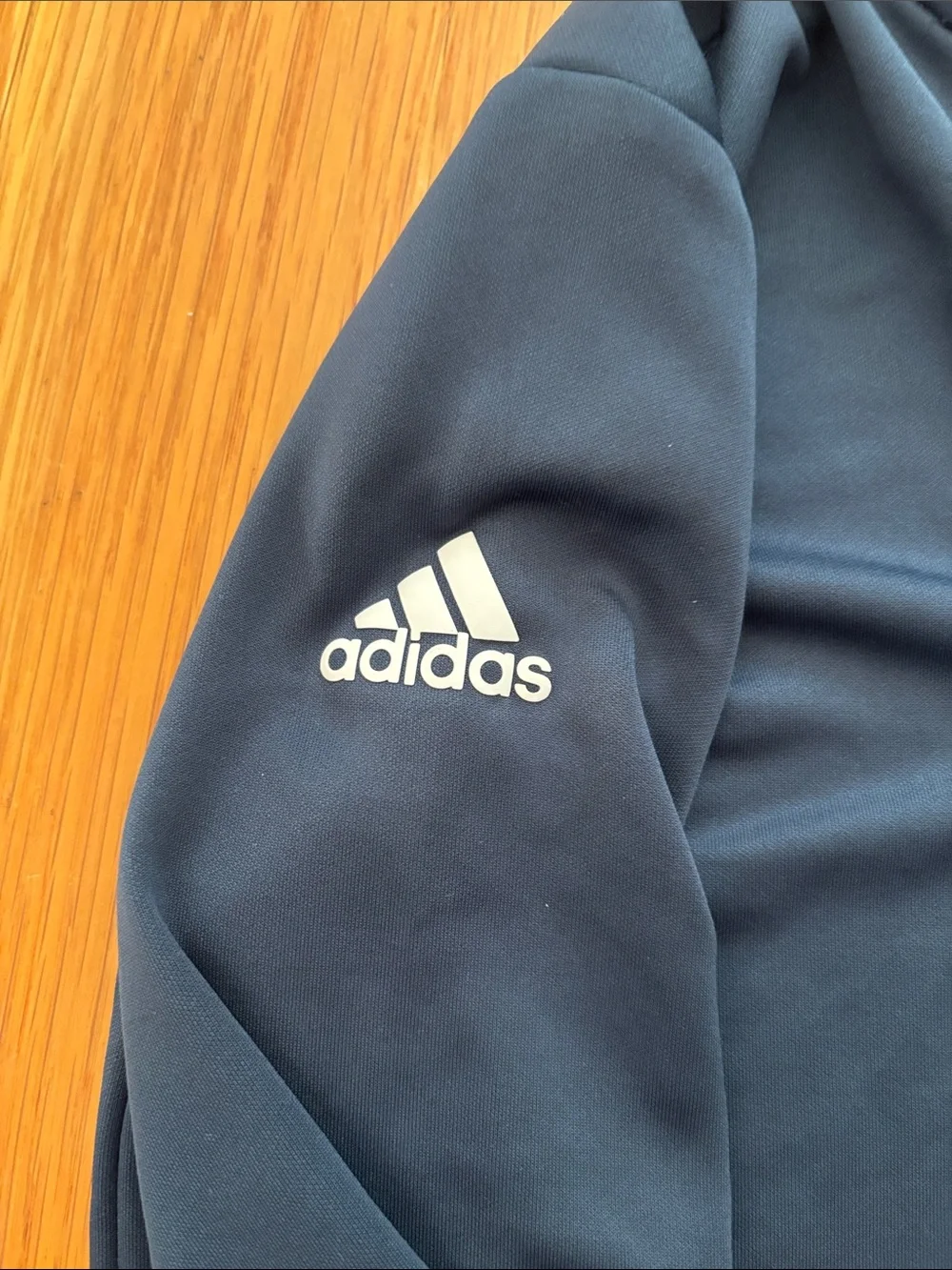 Adidas Boy's Navy 1/4 Zip Lightweight Performance Pullover Sweatshirt Size YM
